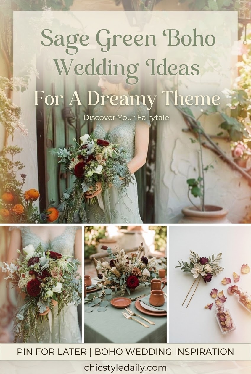 Sage Green Boho Wedding Ideas For A Dreamy Theme