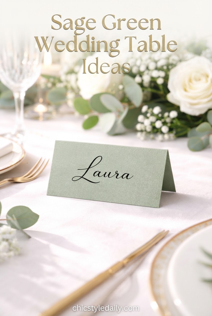 Sage Green Wedding Table Ideas