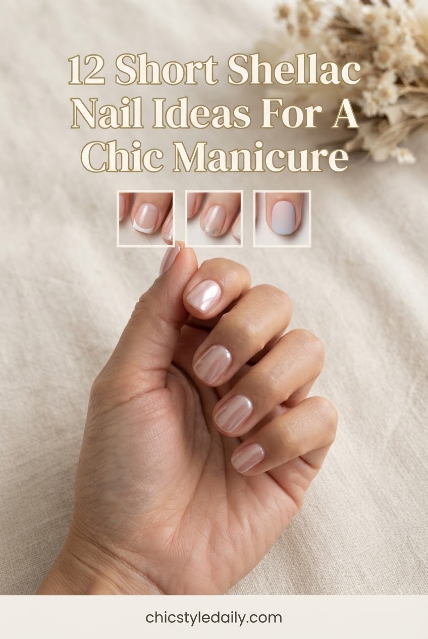 12 Short Shellac Nail Ideas For A Chic Manicure
