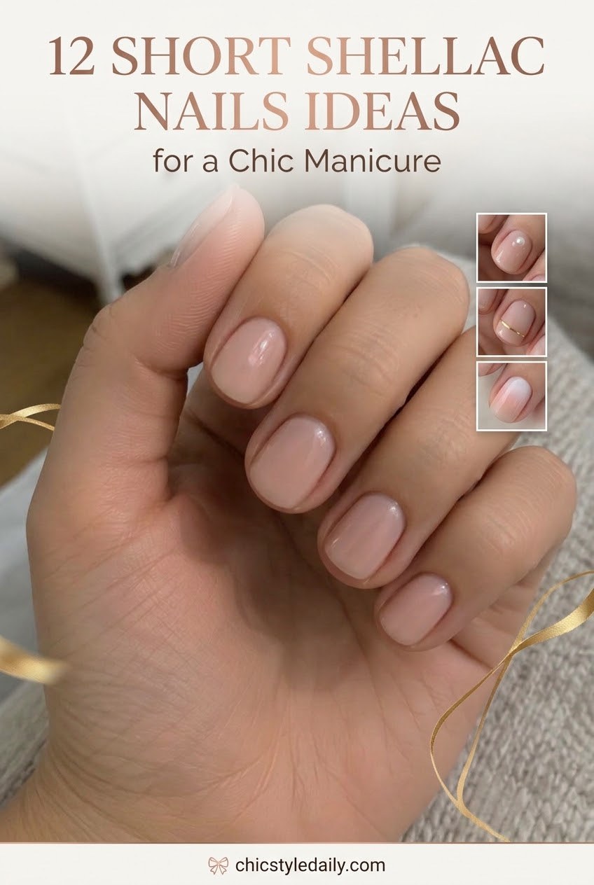12 Short Shellac Nails Ideas for a Chic Manicure