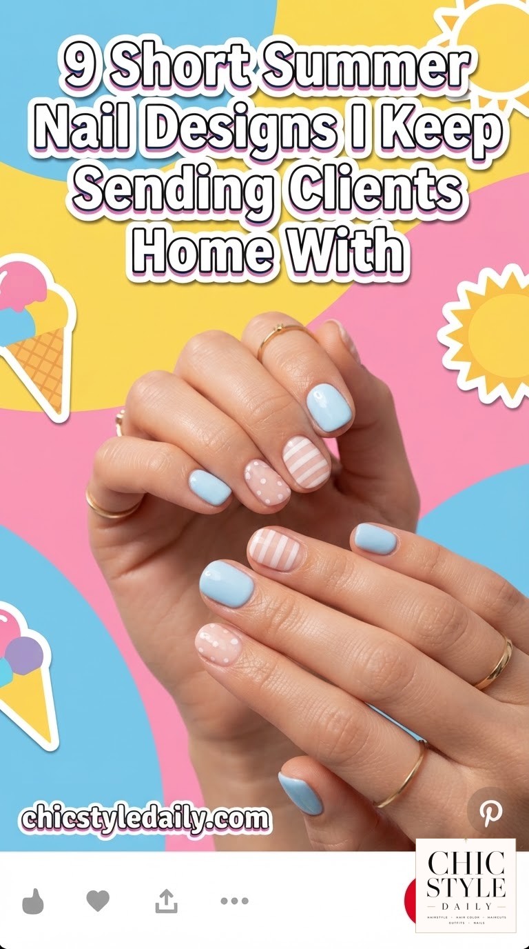 9 Short Summer Nail Designs I Keep Sending Clients Home With