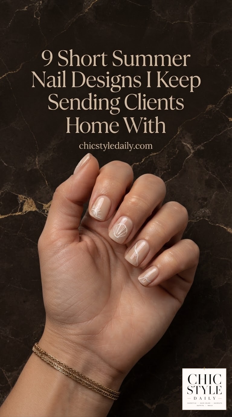 9 Short Summer Nail Designs I Keep Sending Clients Home With