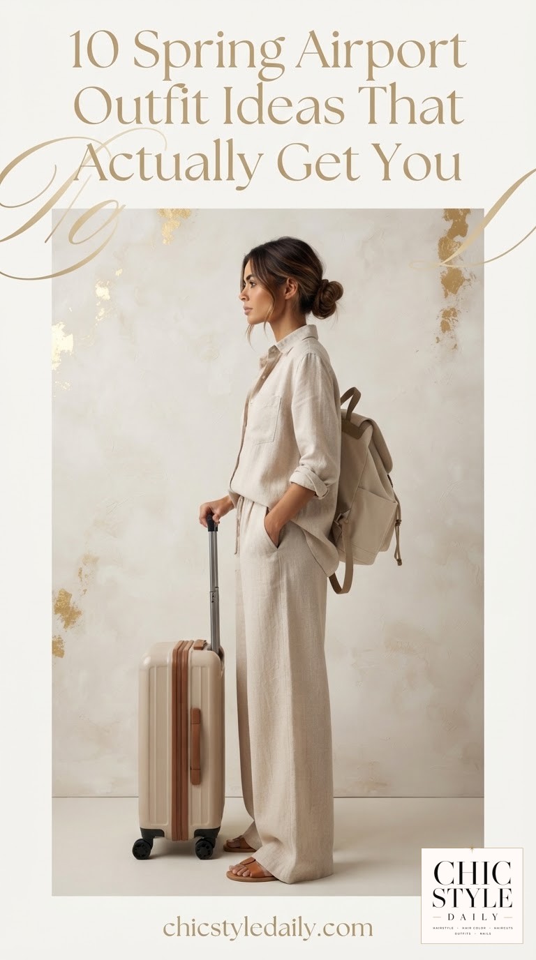 10 Spring Airport Outfit Ideas That Actually Get You