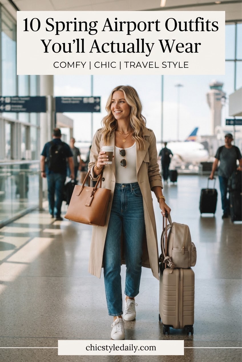 10 Spring Airport Outfits You’ll Actually Wear