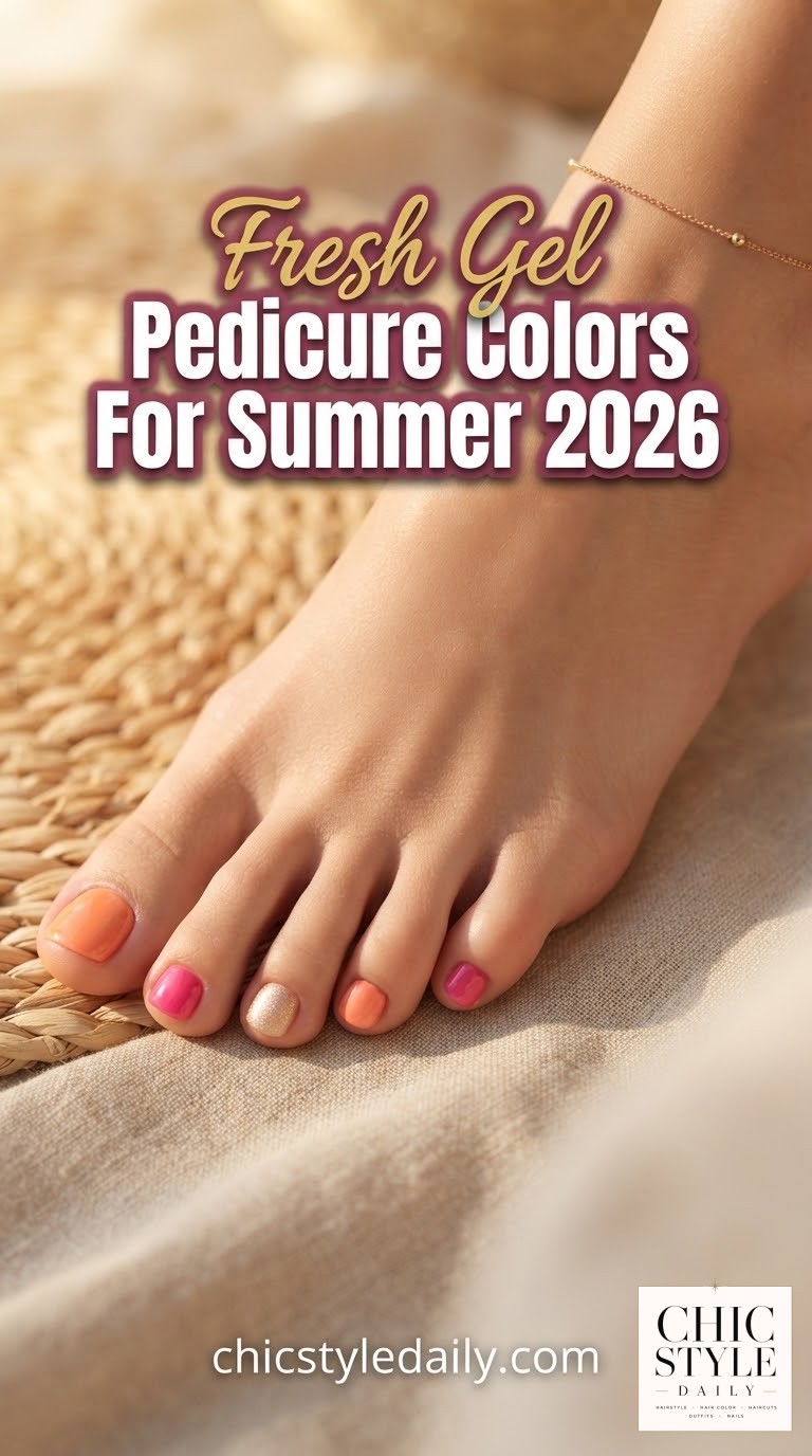 Fresh Gel Pedicure Colors For Summer 2026