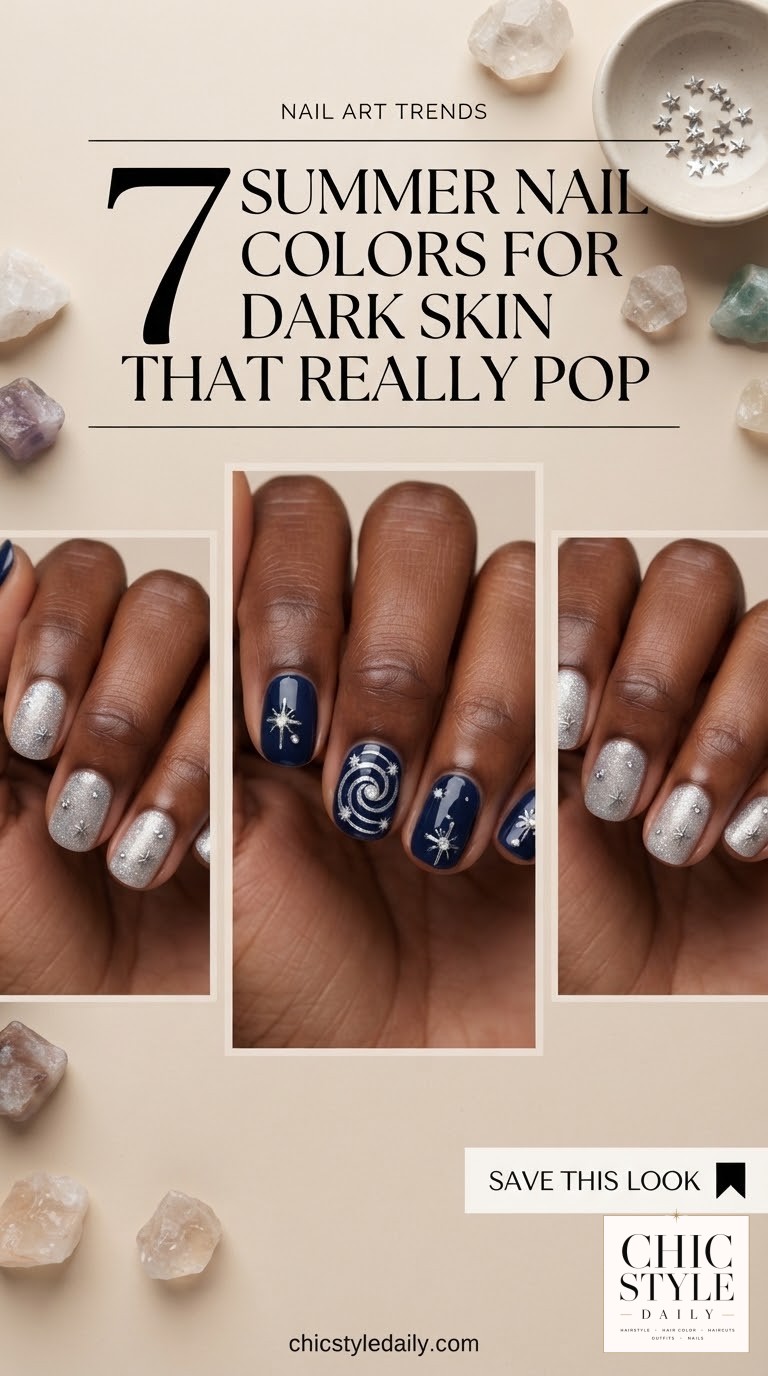 7 Summer Nail Colors For Dark Skin That Really Pop
