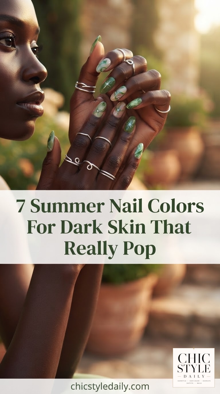7 Summer Nail Colors For Dark Skin That Really Pop