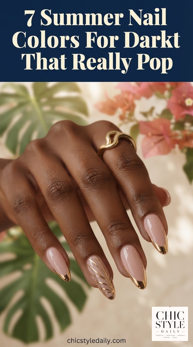7 Summer Nail Colors For Dark Skin That Really Pop