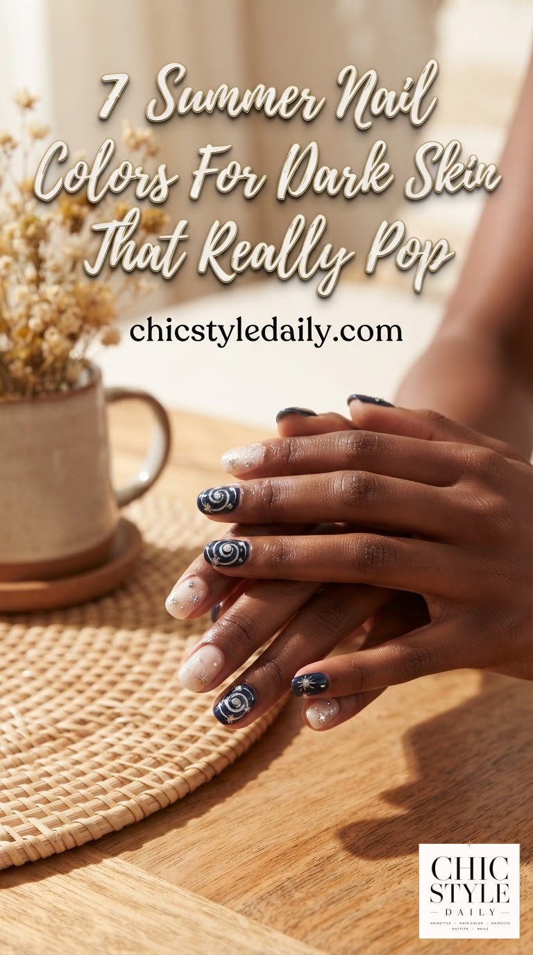 7 Summer Nail Colors For Dark Skin That Really Pop