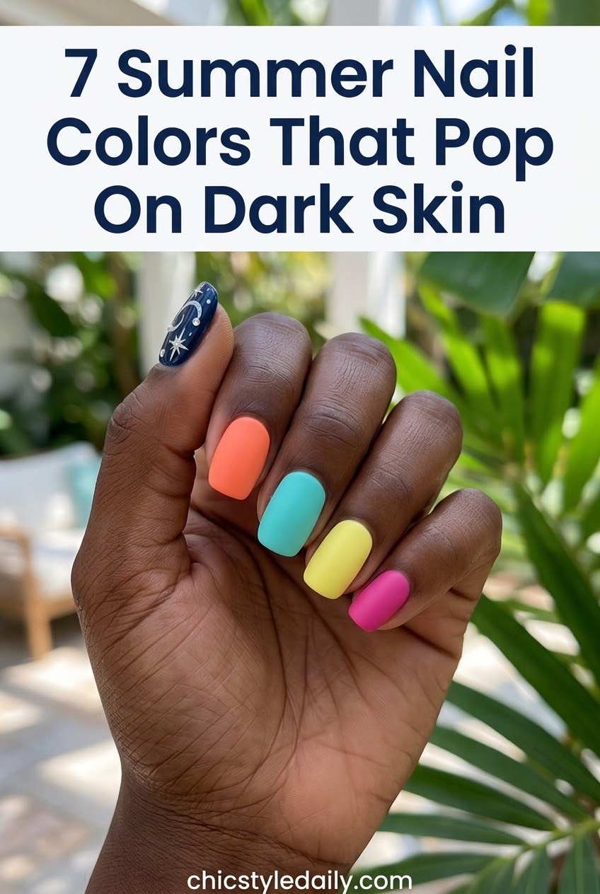 7 Summer Nail Colors That Pop On Dark Skin