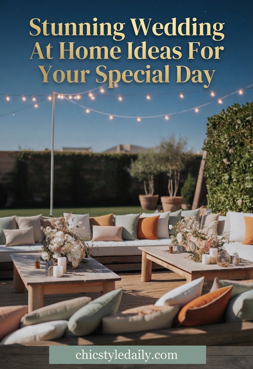 Stunning Wedding At Home Ideas For Your Special Day