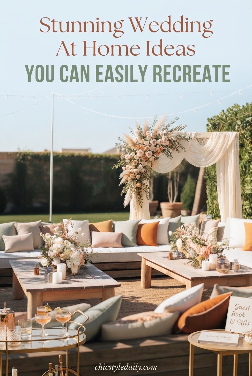 Stunning Wedding At Home Ideas You Can Easily Recreate