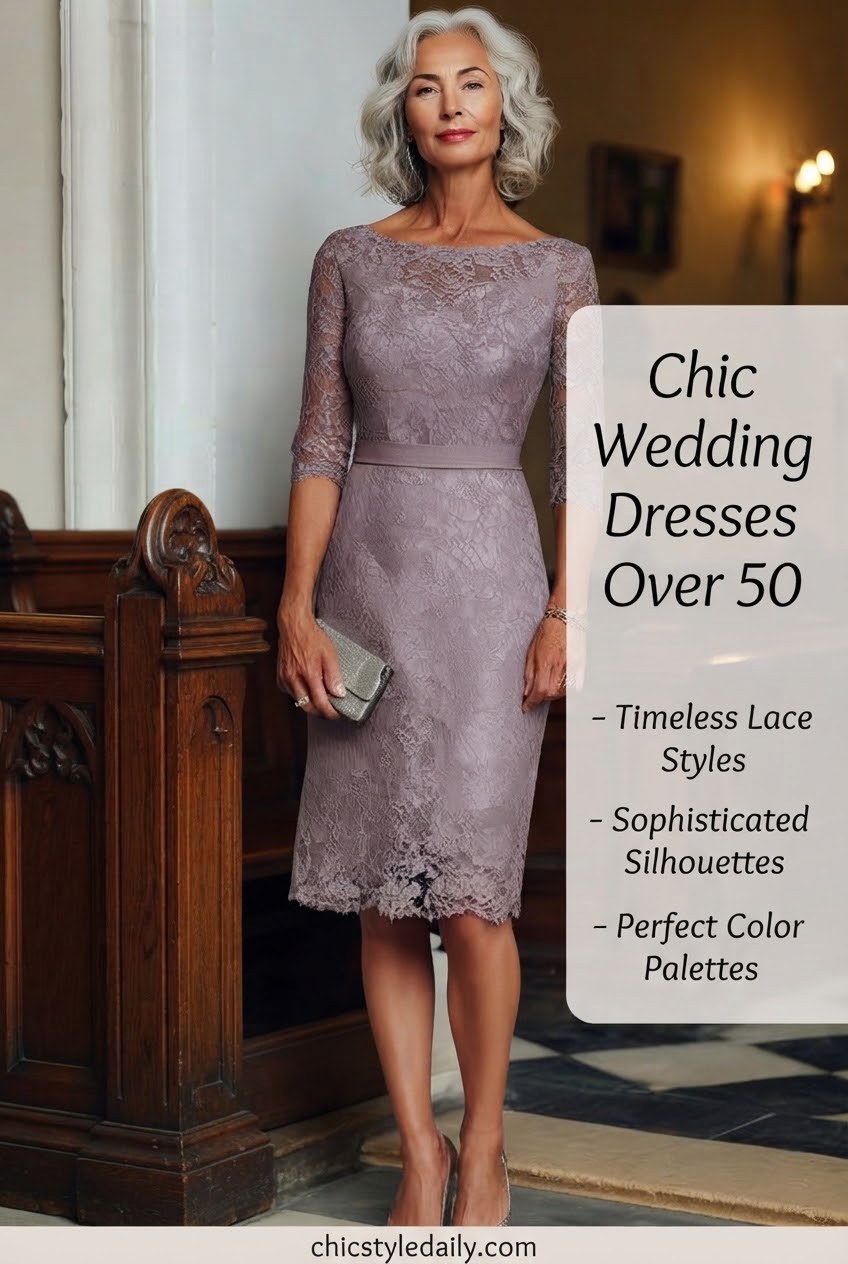 Chic Wedding Guest Dresses Over 50
