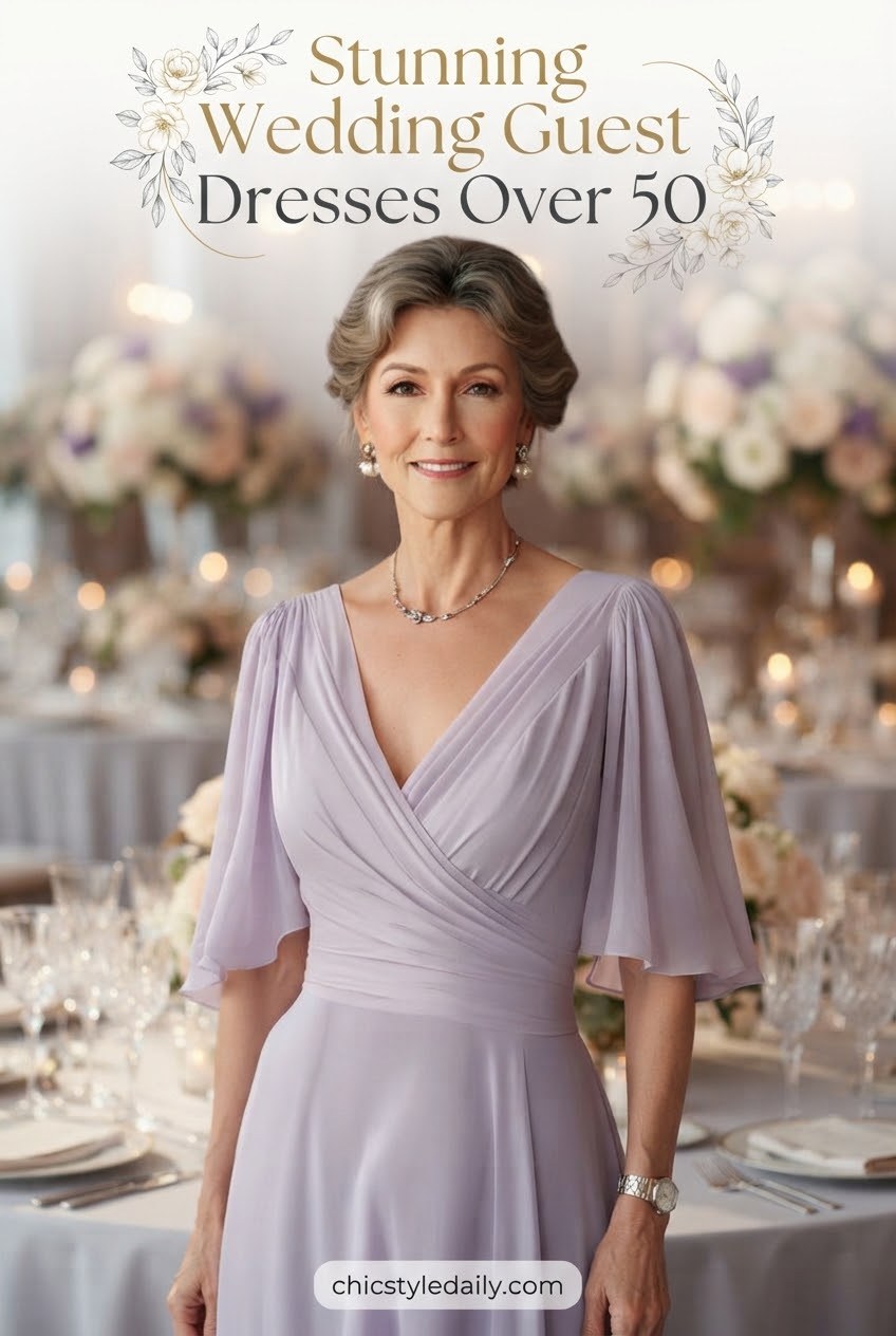 Stunning Wedding Guest Dresses Over 50