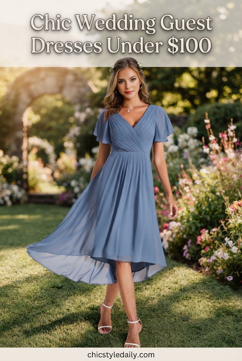 Chic Wedding Guest Dresses Under $100