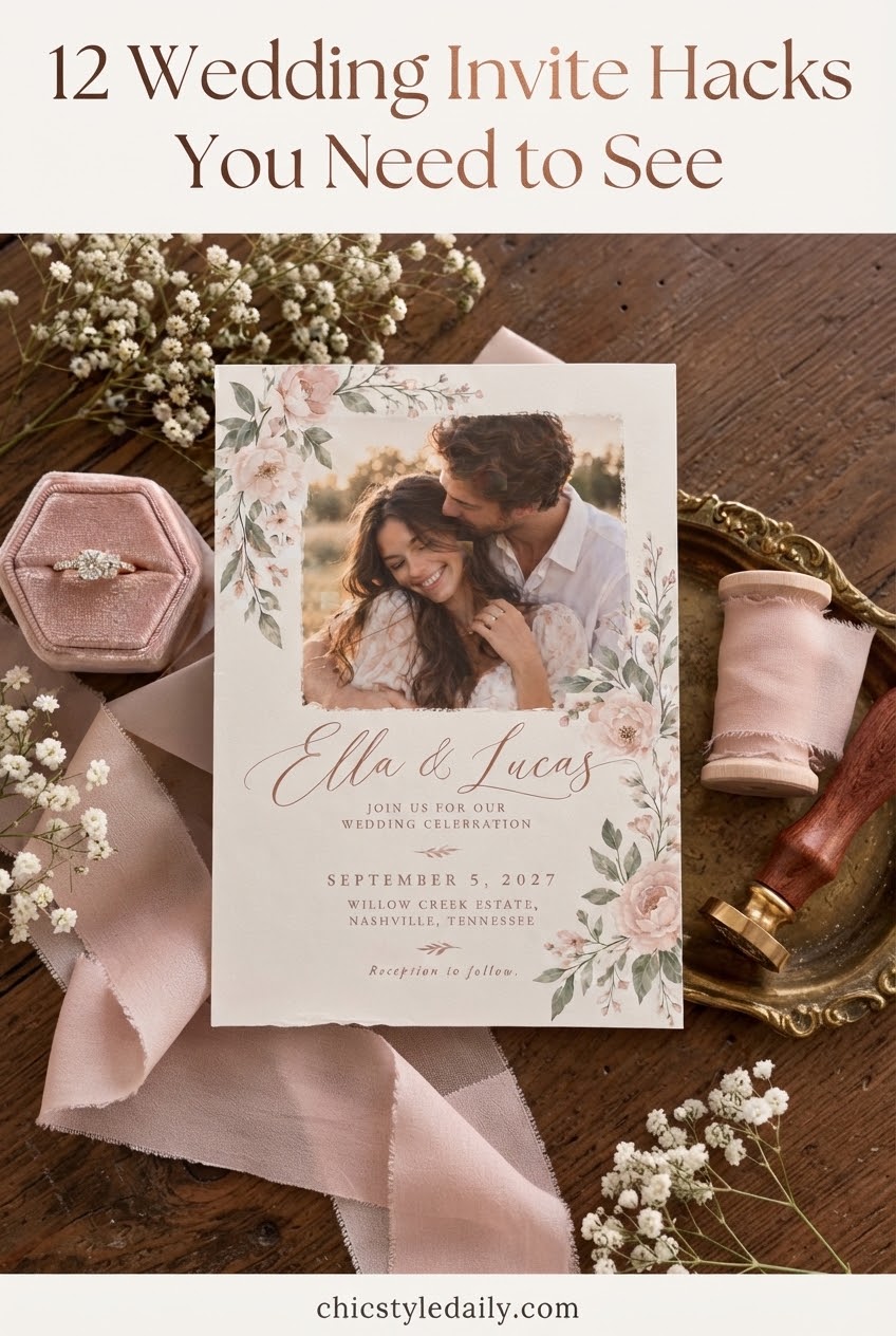 12 Wedding Invite Hacks You Need to See