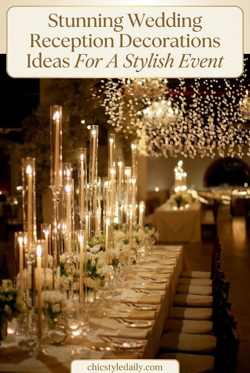 Stunning Wedding Reception Decorations Ideas For A Stylish Event