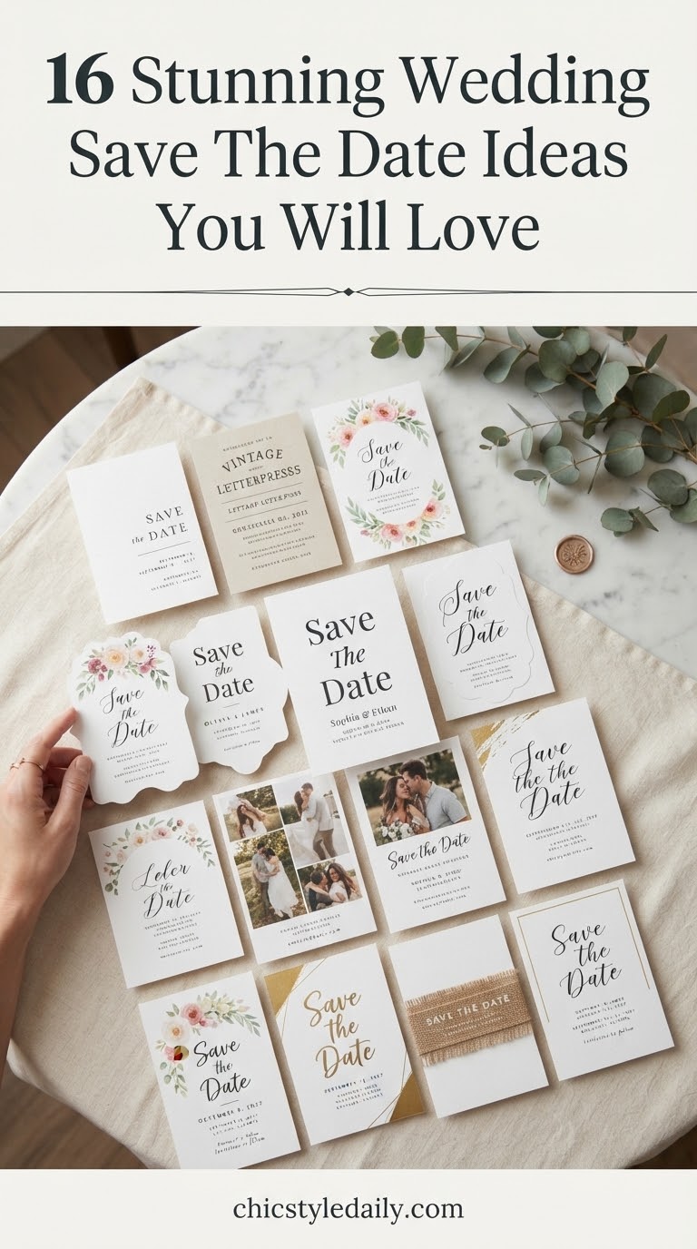 16 Stunning Wedding Save The Date Ideas You Will Love