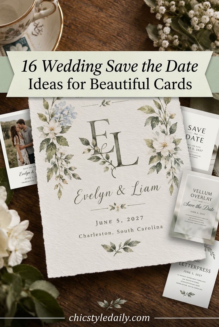 16 Wedding Save the Date Ideas for Beautiful Cards