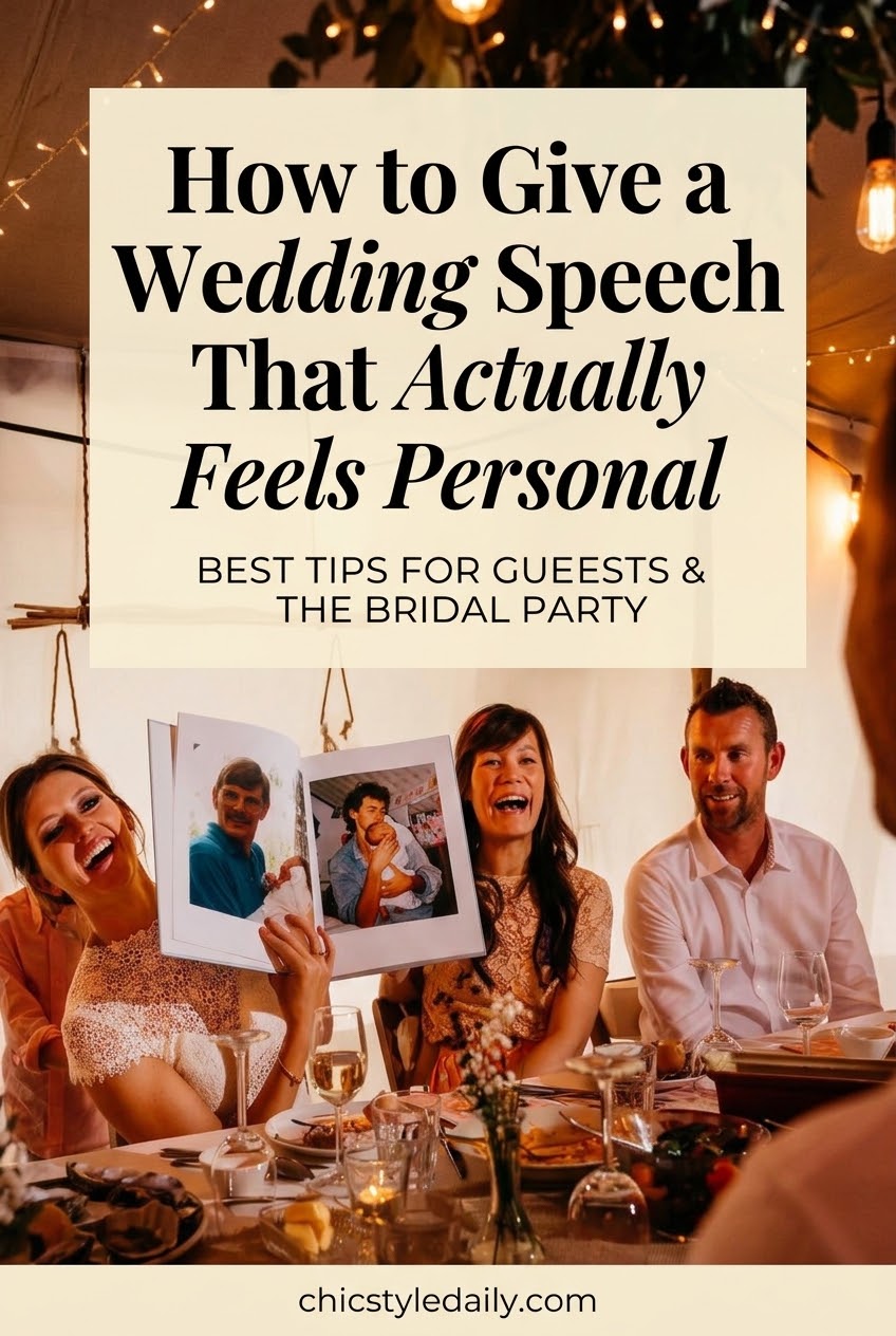 How to Give a Wedding Speech That Actually Feels Personal