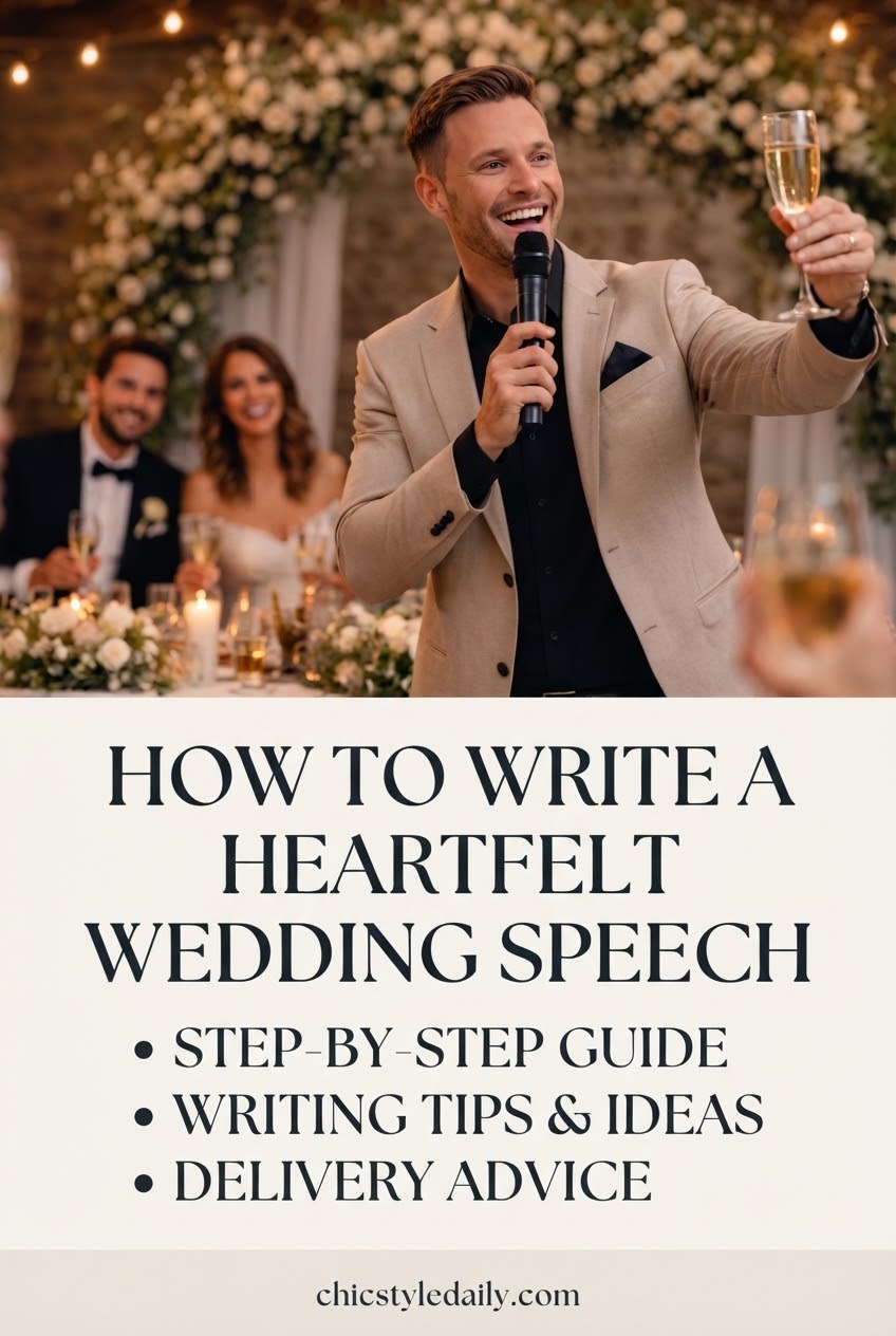 How to Write a Heartfelt Wedding Speech