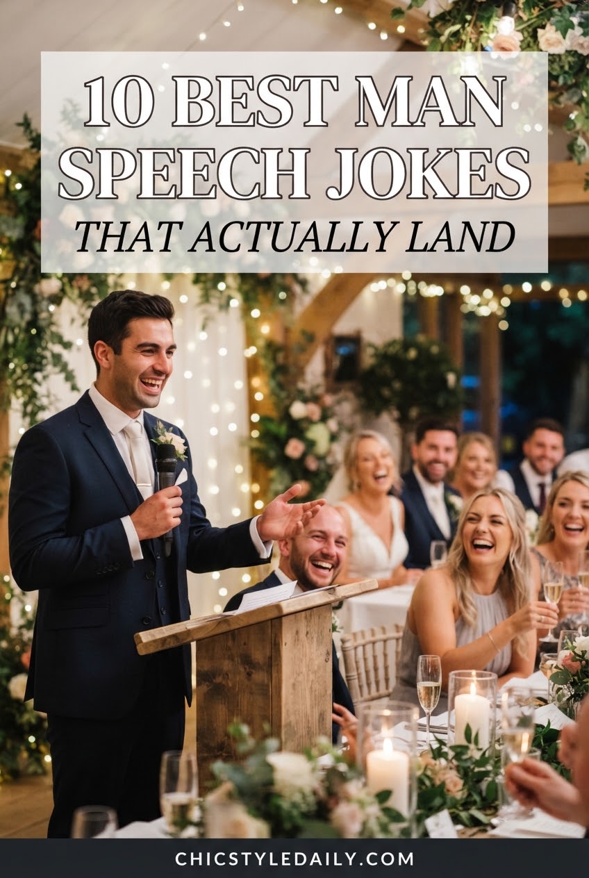 10 Best Man Speech Jokes That Actually Land