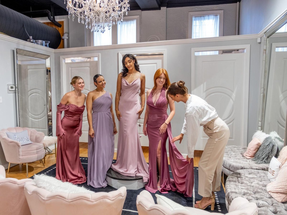 Final bridesmaid dress fitting