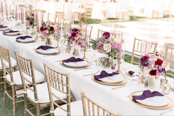 Plum mauve autumn wedding palette