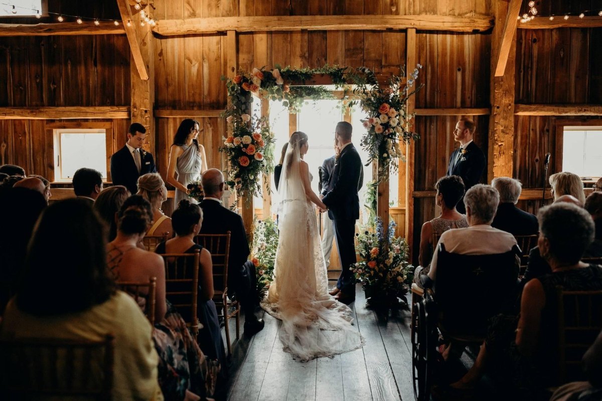 Rustic barn wedding celebration