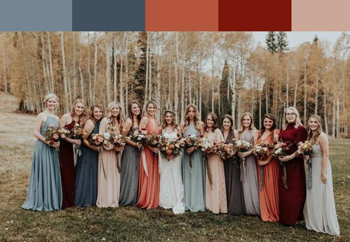 Seasonal bridesmaid outfit ideas