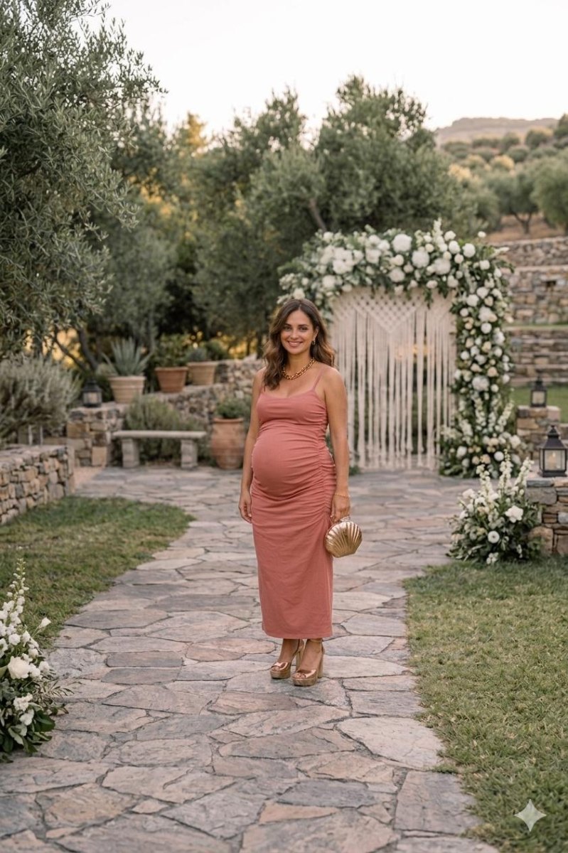 Third trimester comfortable wedding dress