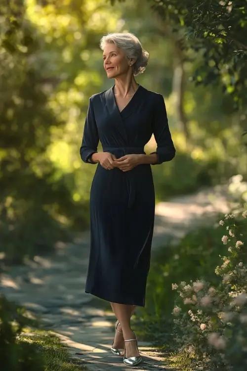 Timeless wedding guest dress