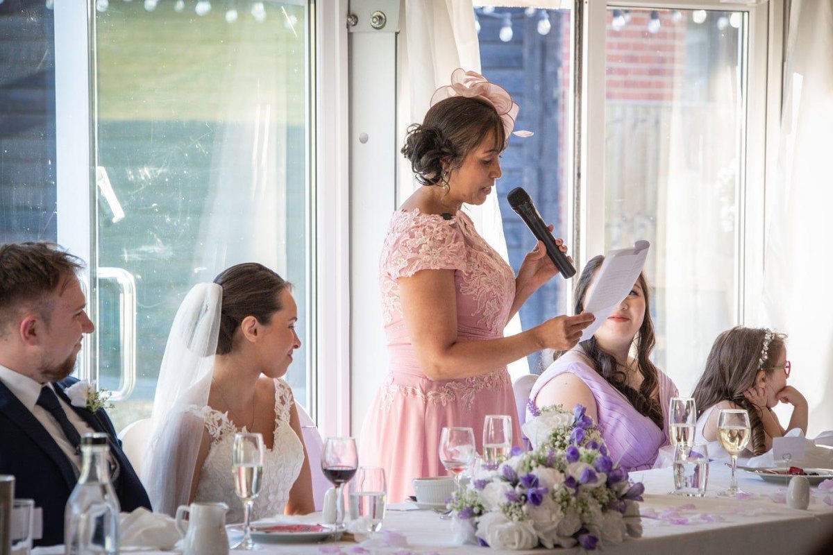 Family member wedding toast