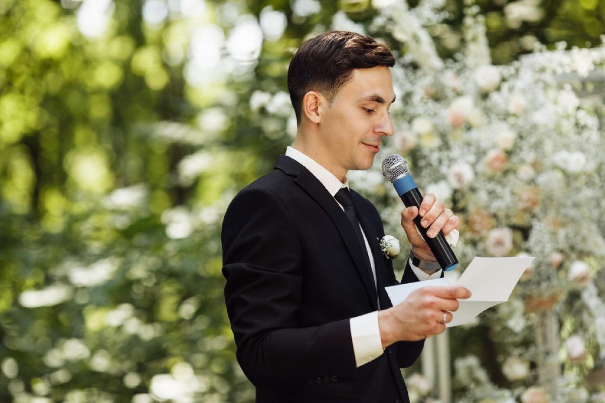Wedding speech notes with quote
