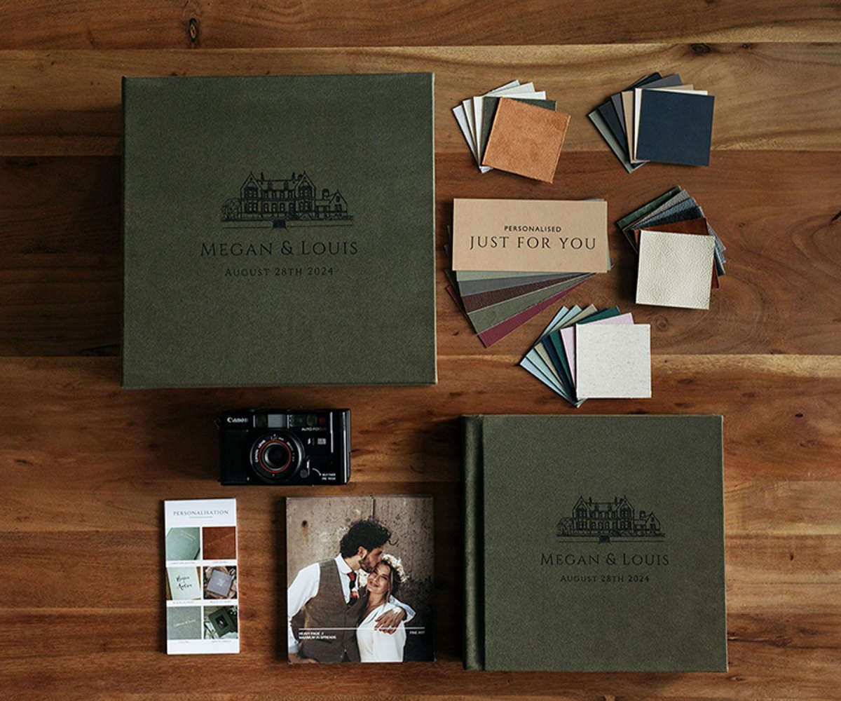 Wedding photography equipment including cameras lenses and accessories