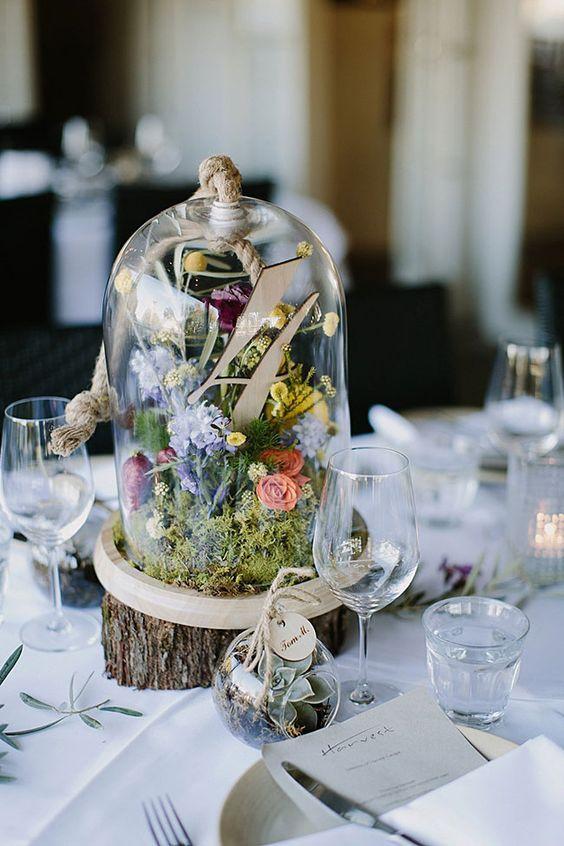 Whimsical wildflower centerpiece