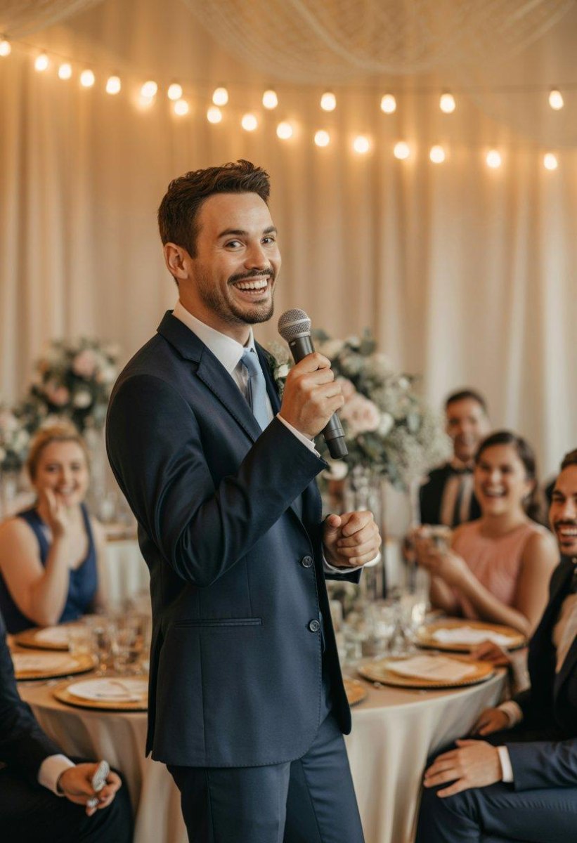 Speaker opening wedding speech